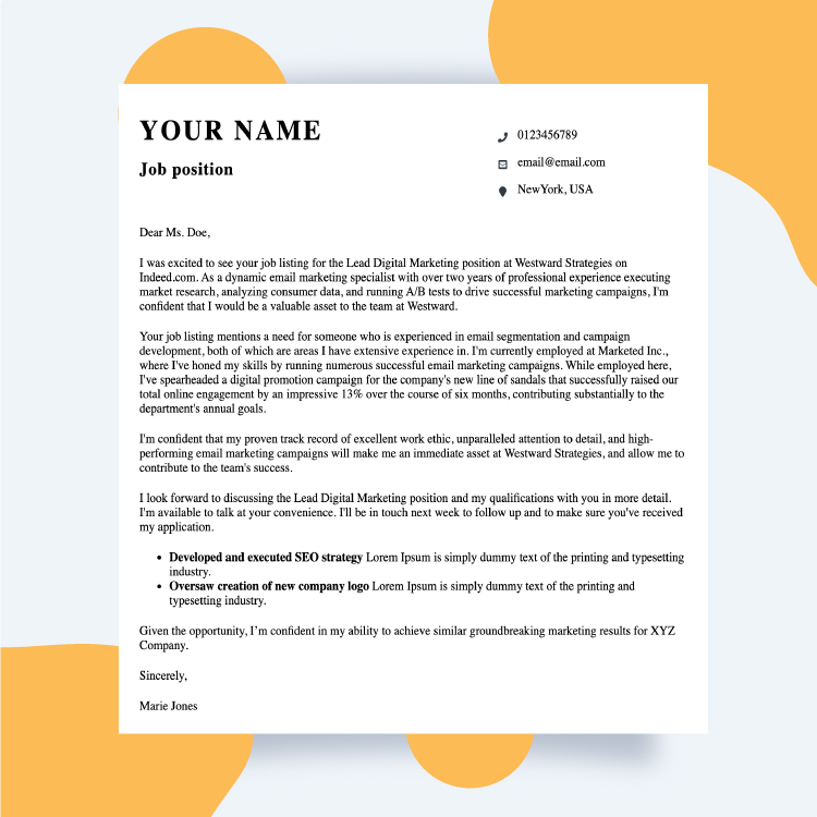 Cover Letters